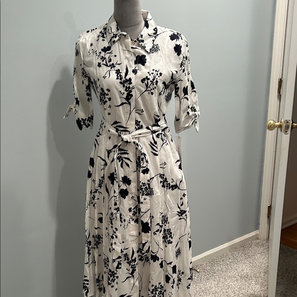 Calvin Klein Shirtwaist Floral Dress 6